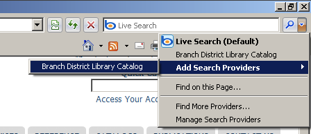 Image: Adding in Internet Explorer
